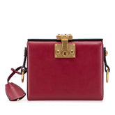 ディオール アディクト スモールボックス ショルダーバッグ レッド レザー レディース Dior 【中古】